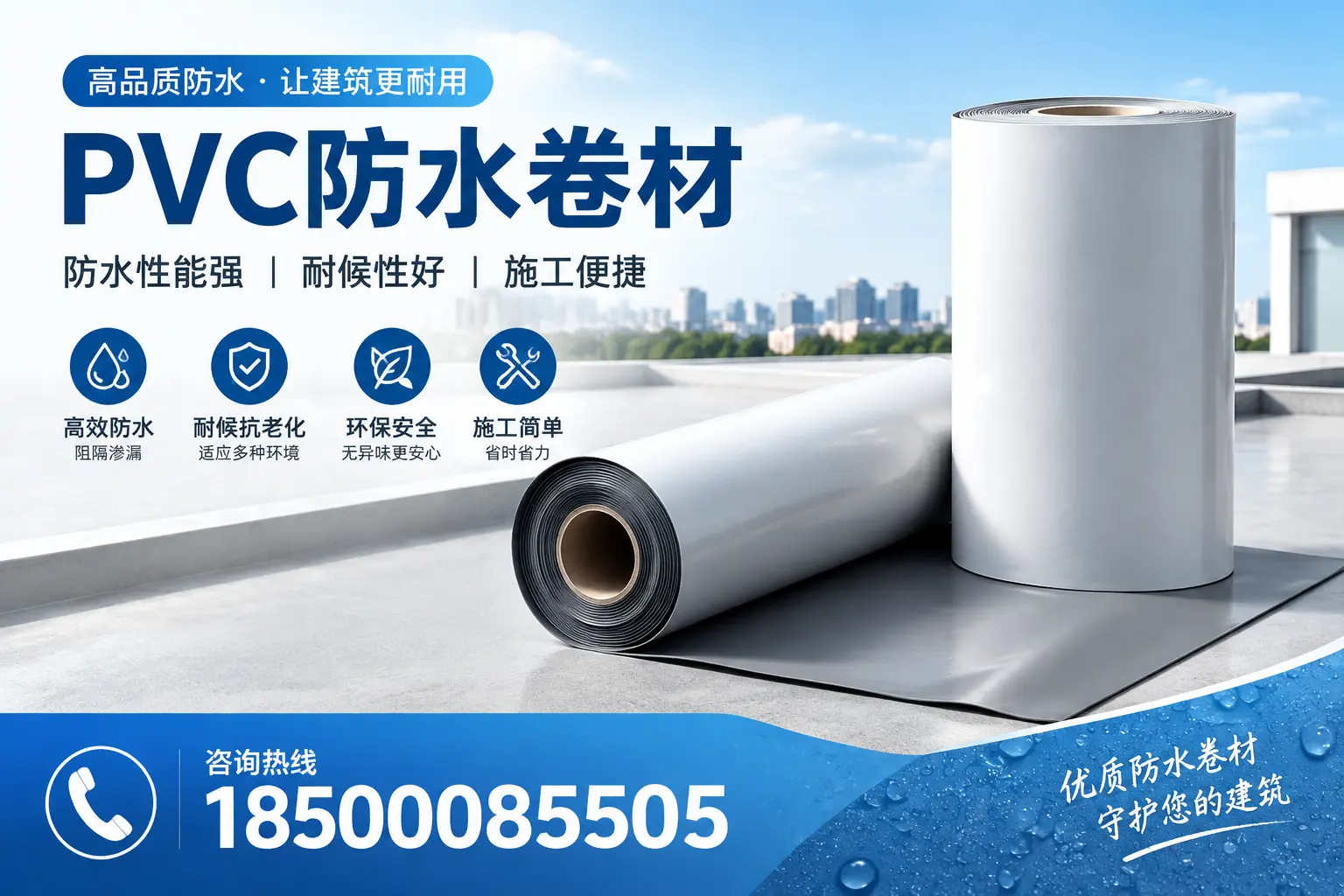 PVC防水卷材的维护保养秘籍,保障厦门客户的投资